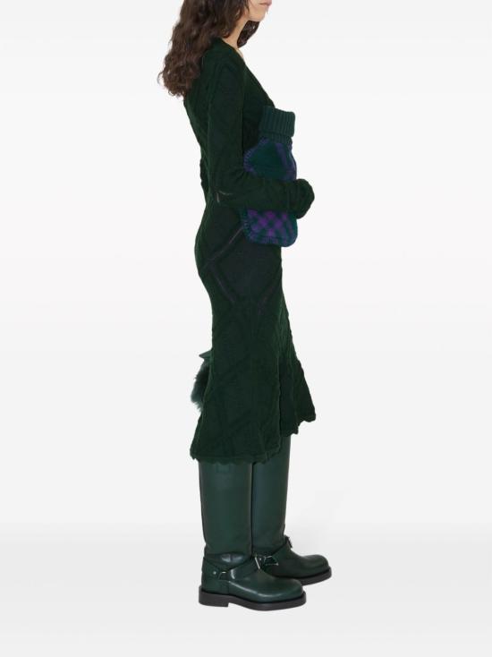  버버리 숏 원피스 8084712 B7325 GREEN - BURBERRY