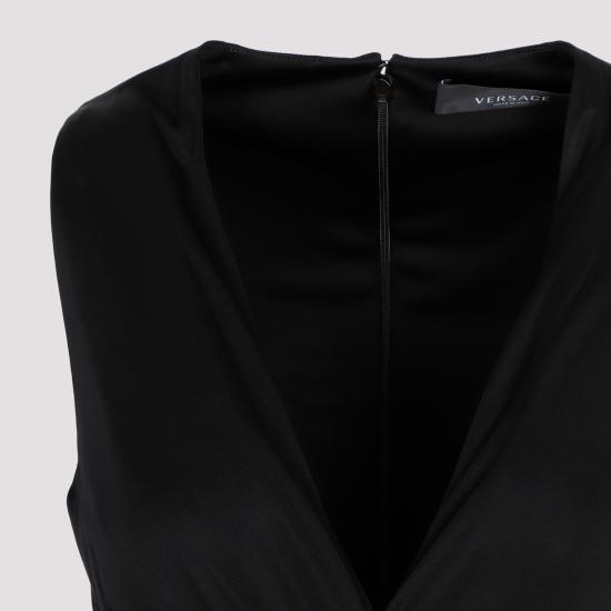  베르사체 미디 원피스 10116341A00572 1B000 black - VERSACE