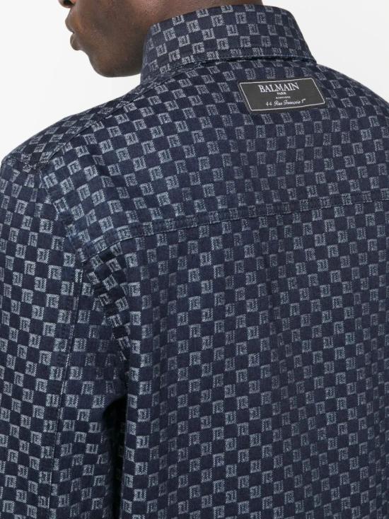  발망 데님 자켓 BH0HC088DD80 BLUE - BALMAIN