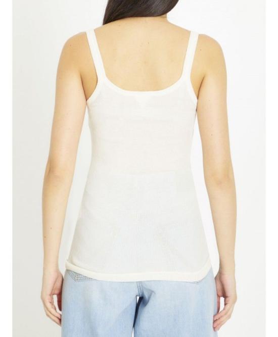  보테가베네타 민소매 티셔츠 740411V2R70 9071 WHITE - BOTTEGA VENETA