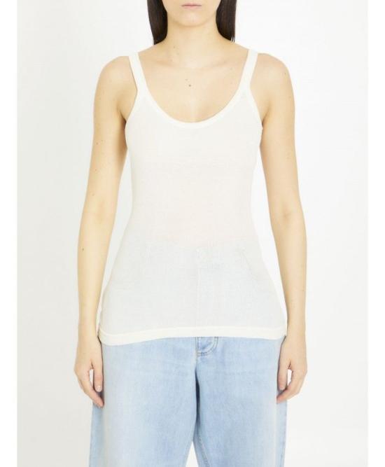  보테가베네타 민소매 티셔츠 740411V2R70 9071 WHITE - BOTTEGA VENETA