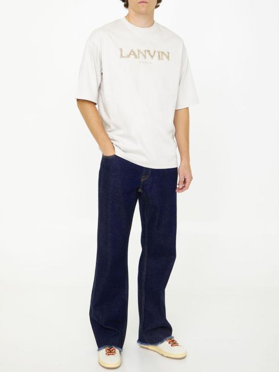  랑방 반팔 티셔츠 RM TS9026 J029 A23 04 BEIGE - LANVIN