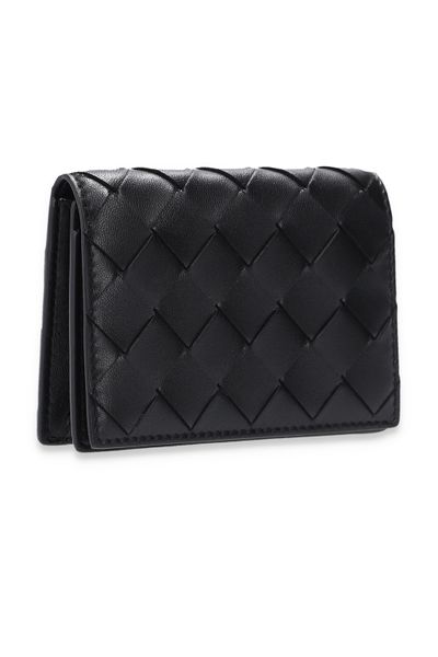 25SS 보테가베네타 인트레치아토 카드지갑 667141VCPP3 8425 BLACK - BOTTEGA VENETA