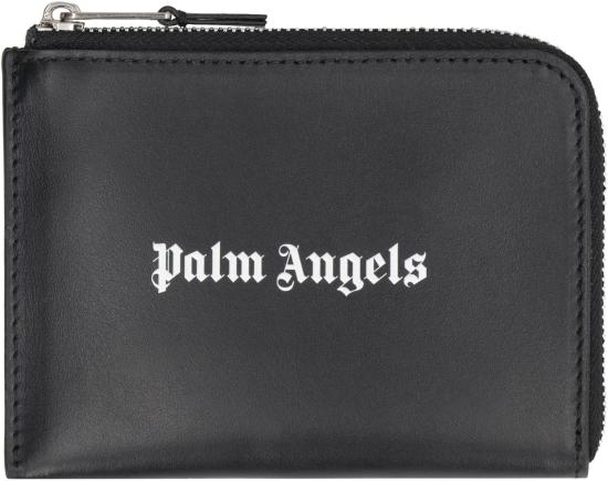  팜앤젤스 카드지갑 PMND011F23LEA0011003 BLACKOFFWHITE black - PALM ANGELS