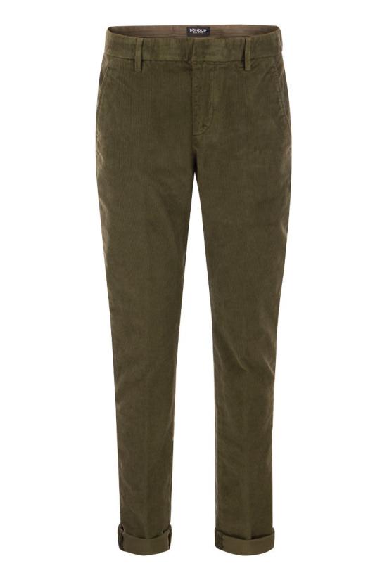  돈답 스트레이트 팬츠 UP235VS0028XTRTDU 637 MILITARY GREEN
