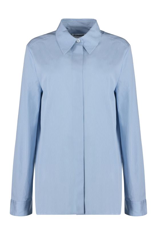  질샌더 반팔 티셔츠 J05DL0101J45174 494 Light Blue