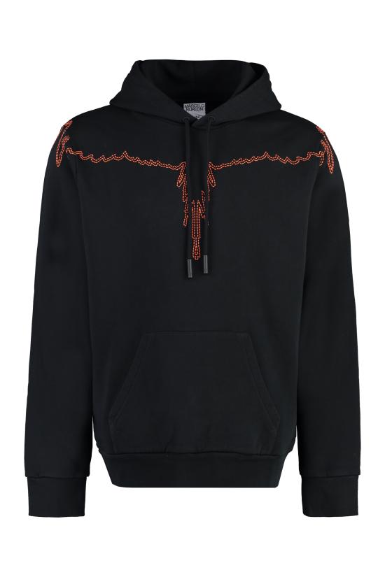  마르셀로 불론 후드 티셔츠 CMBB007F23FLE004 1020 black