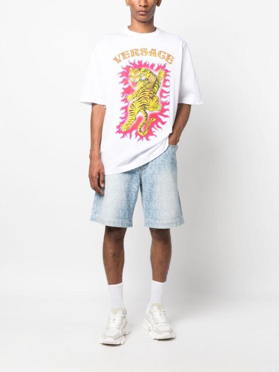  베르사체 숏팬츠 10102051A07661 1D380 Denim - VERSACE