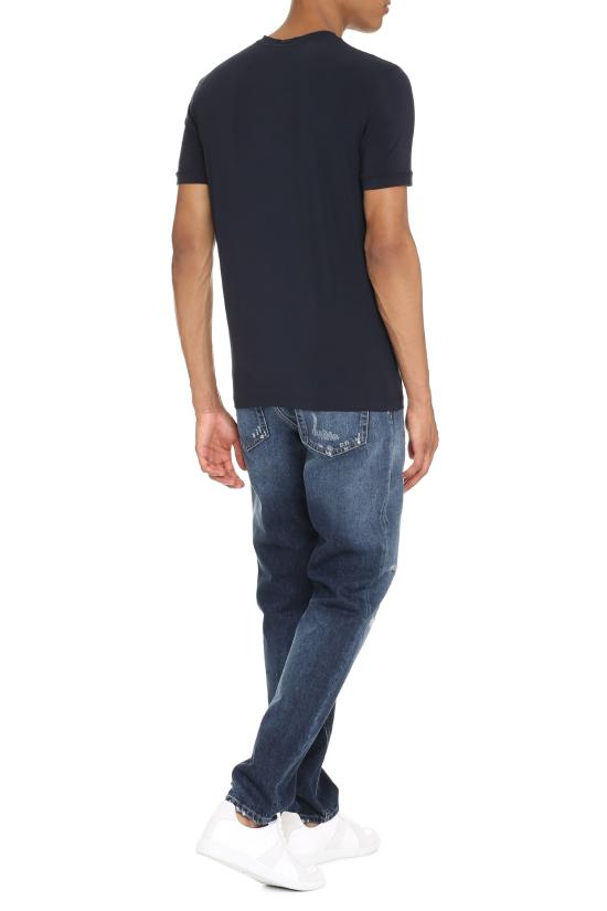  조르지오 아르마니 반팔 티셔츠 6GST56SJP4Z UBSG BLUE - GIORGIO ARMANI