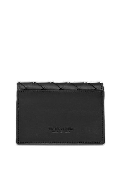  보테가베네타 인트레치아토 명함 지갑 605720VCPQ3 8803 BLACK - BOTTEGA VENETA