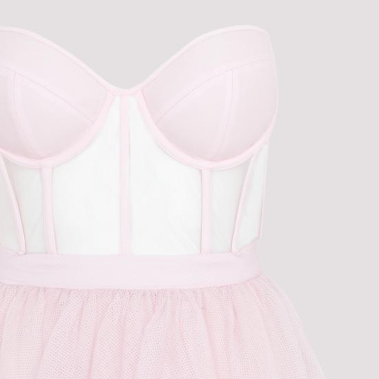  알렉산더 맥퀸 롱 원피스 734291QEACR 5093 PINK PURPLE - ALEXANDER MCQUEEN