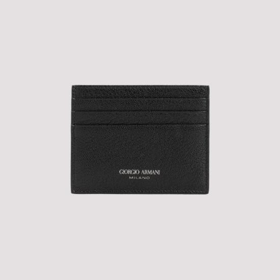 26FW 조르지오 아르마니 가죽소품 Y2R434YR56J 80001 BLACK - GIORGIO ARMANI