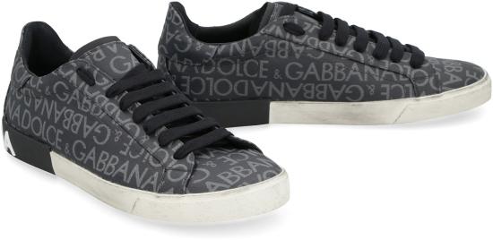  돌체앤가바나 PORTOFINO 포르토피노 스니커즈 CS2203AM924 8B969 black - DOLCE & GABBANA