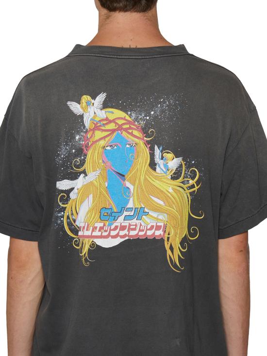  세인트 미카엘 반팔 티셔츠 GSMS230000013 GREY - SAINT MXXXXXX