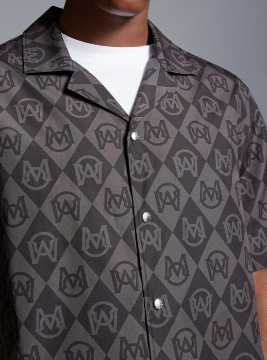  몽클레어 반팔 셔츠 2F00003M3447 GREENWHITE - MONCLER