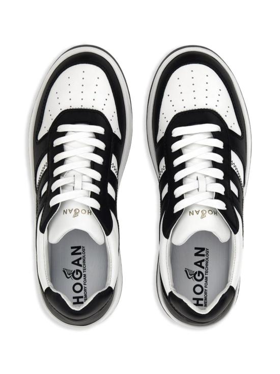  호간 스니커즈 HXM6300EU50R37 0001 WHITE BLACK - HOGAN