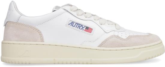  오트리 메달리스트 로우 레더 스니커즈 AULW LS33 WHITE BEIGE - AUTRY