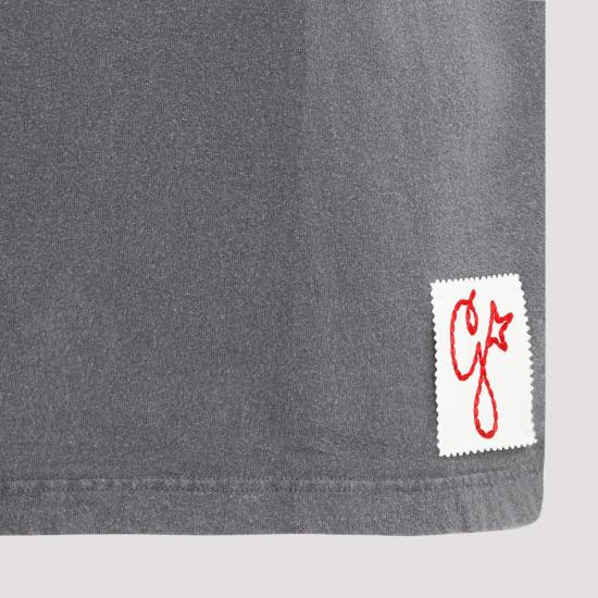 26SS 골든구스 골든 로고 프린트 반팔 티셔츠 GMP01220P000671 60318 GREY - GOLDEN GOOSE