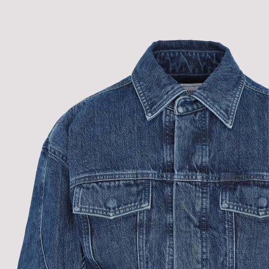  오프화이트 데님 자켓 OWYE044S23DEN001 4500 BLUE - OFF WHITE