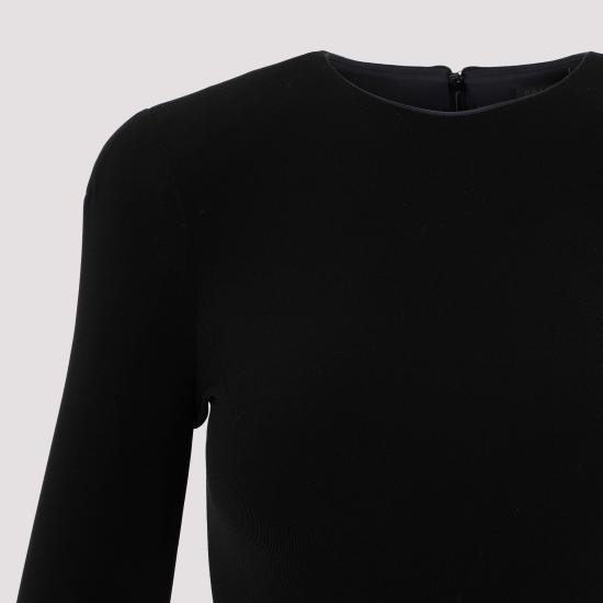  발렌시아가 미디 원피스 725090TMO70 1000 BLACK - BALENCIAGA