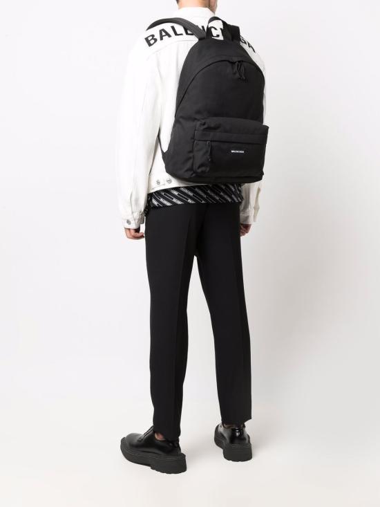 26SS 발렌시아가 로고 패치 익스플로러 백팩 5032212VZ37 1000 BLACK - BALENCIAGA