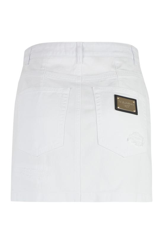  돌체앤가바나 숏 스커트 F4CPKDG8JQ6 S9001 White - DOLCE & GABBANA