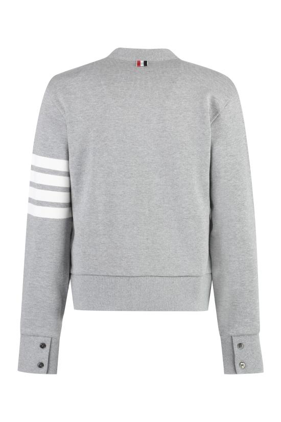  톰브라운 루프백 저지 4바 가디건 FJT069A00535 055 grey - THOM BROWNE