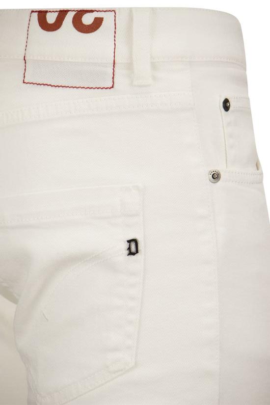  돈답 스트레이트 팬츠 UP168BS0030UPTDDU 000 WHITE - DONDUP
