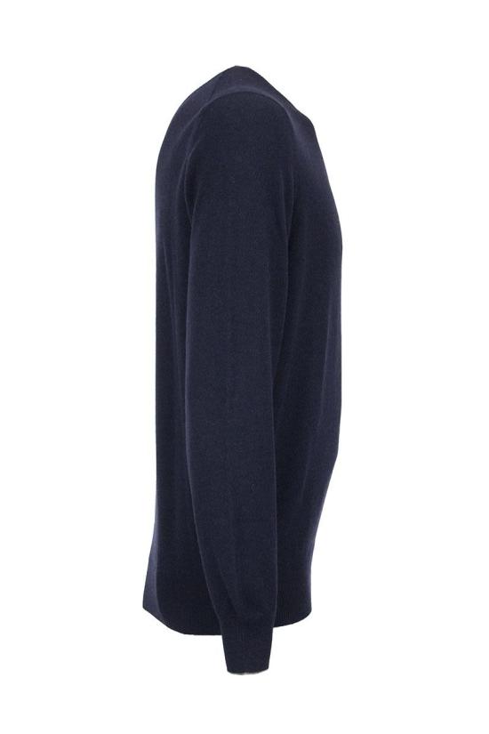  브루넬로 쿠치넬리 캐시미어 니트 스웨터 M2200100 CW425 BLUE - BRUNELLO CUCINELLI