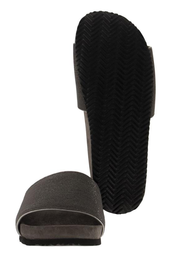  브루넬로 쿠치넬리 뮬/슬리퍼 MZMIG1390 CG546 LIGNITE - BRUNELLO CUCINELLI