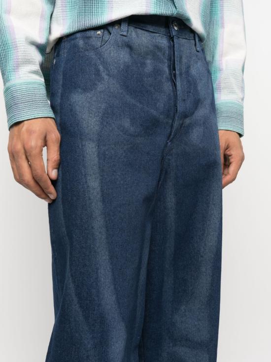  오프화이트 스트레이트 팬츠 OMYC016S23DEN001 BLUE NO - OFF WHITE