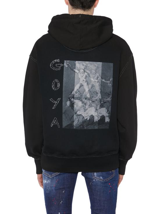  데스마스크 후드 티셔츠 FGARMENTDYEDHOODED BLACK - DEATHMASK
