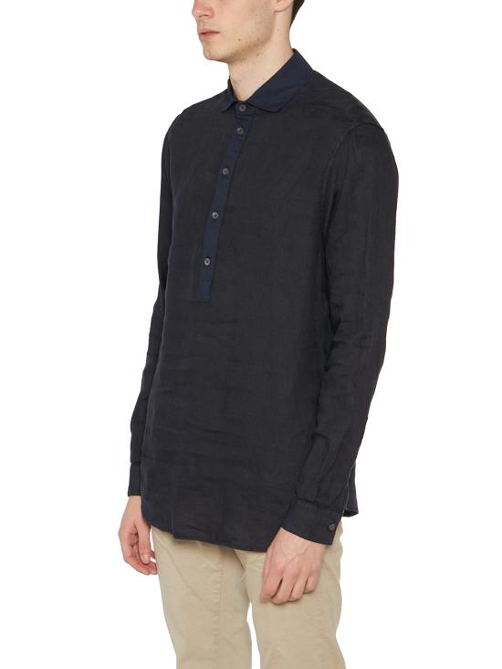  파올로페코라 긴팔 셔츠 FG09136066685 BLUE - PAOLO PECORA