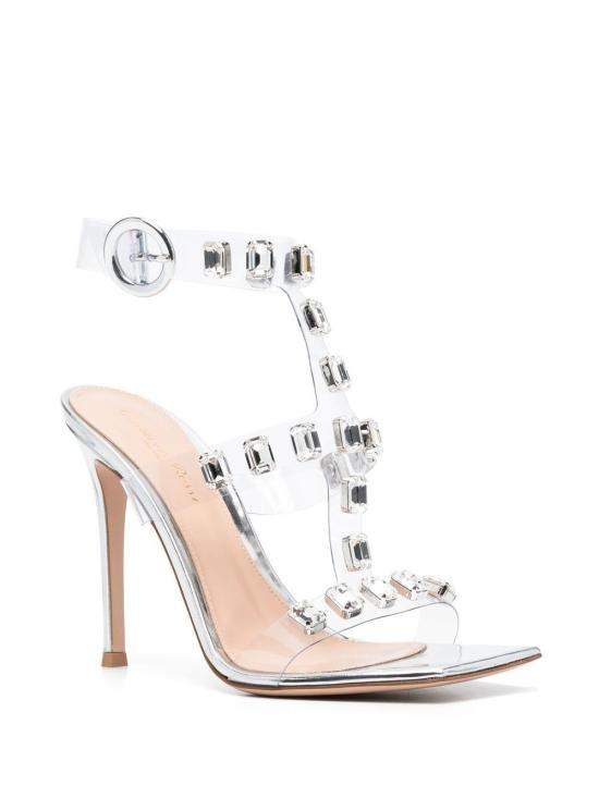  지안비토로시 샌들 G3224515RICGMETSIM TRASP SILVER MULTICOLOR - GIANVITO ROSSI
