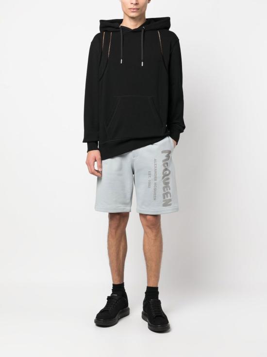  알렉산더 맥퀸 후드 티셔츠 731639QUX431000 DEEP BLACK - ALEXANDER MCQUEEN