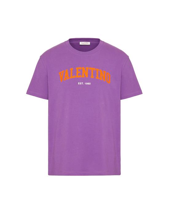  발렌티노 가라바니 반팔 티셔츠 VMG13D964U15 VIOLA ARANCIO