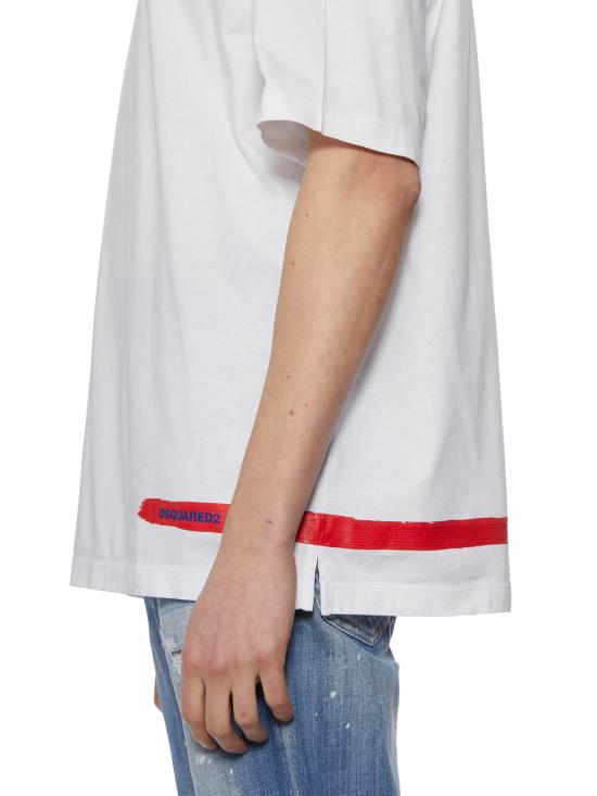  디스퀘어드2 반팔 티셔츠 FS74GD1104S22427100 WHITE - DSQUARED2