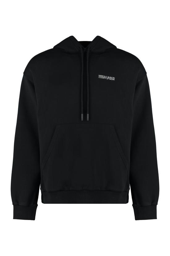  마르셀로 불론 후드 티셔츠 CMBB040C99FLE001 1001 black