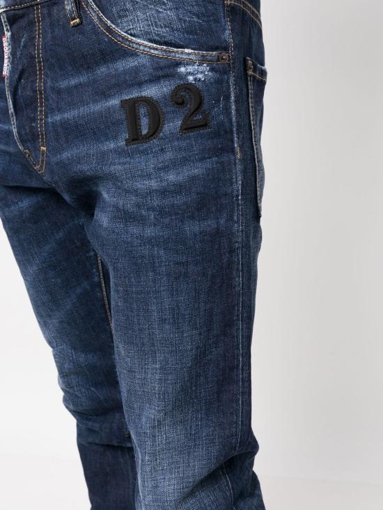  디스퀘어드2 스트레이트 팬츠 S74LB1292S30309470 BLUE NAVY - DSQUARED2