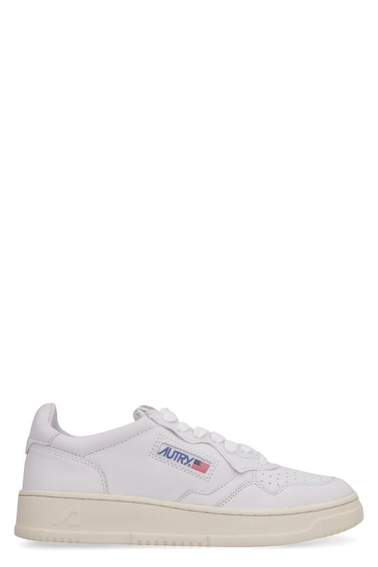  오트리 메달리스트 로우 레더 스니커즈 AULW GG04 White
