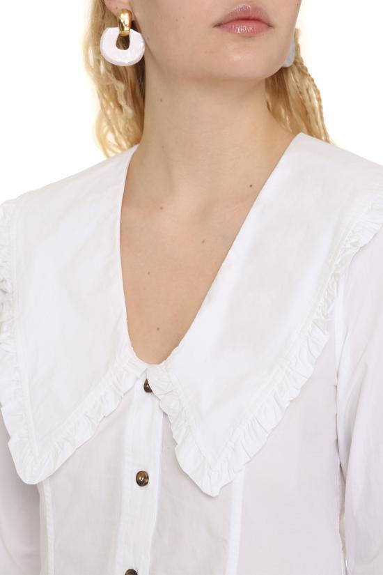  가니 반팔 티셔츠 F57786099 151 White - GANNI