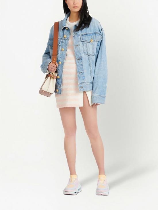  발망 숏 스커트 YF1LB369KC43GKX - BALMAIN