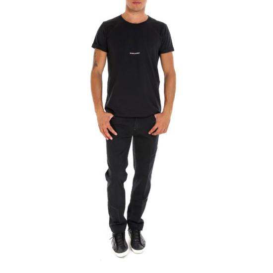  생로랑 리브 고쉬 티셔츠 464572YB2DQ 1000 black - SAINT LAURENT