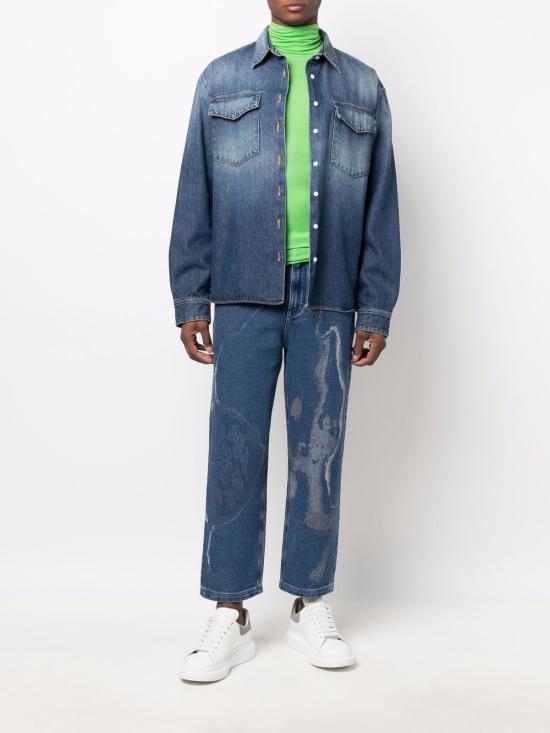  펜디 스트레이트 팬츠 FLP285AIEDF0UV2 INDACO - FENDI