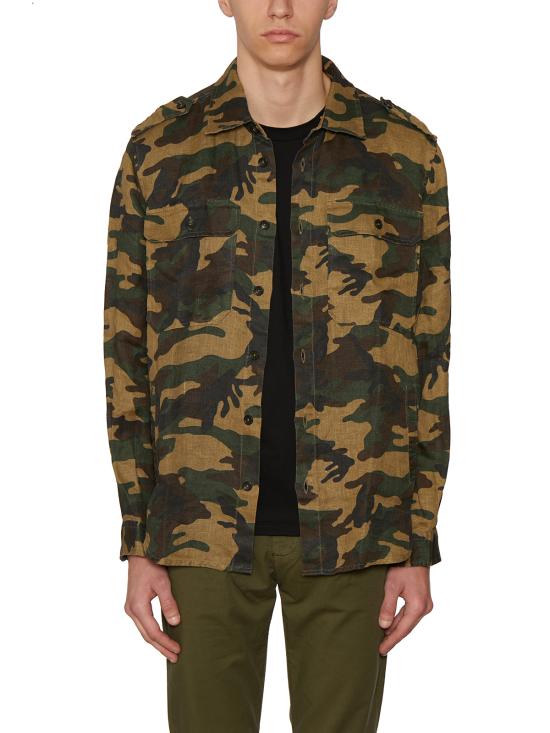  다니엘알렉산드리니 긴팔 셔츠 DC6728S23794201 CAMOUFLAGE