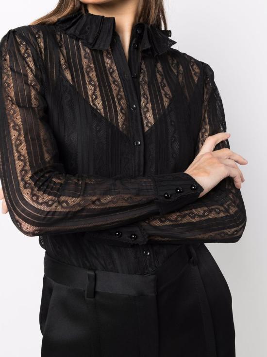  생로랑 셔츠 680716Y4E021000 NOIR - SAINT LAURENT