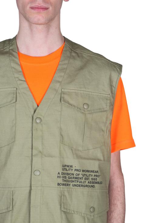  유피더블유더블유 베스트 ZVI3VE MILITARY GREEN - U.P.W.W.