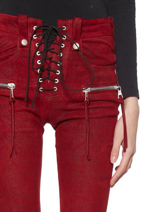  벤 타베르니티 언라벨 스트레이트 팬츠 YUWJB002E193130011900 RED - BEN TAVERNITI UNRAVEL