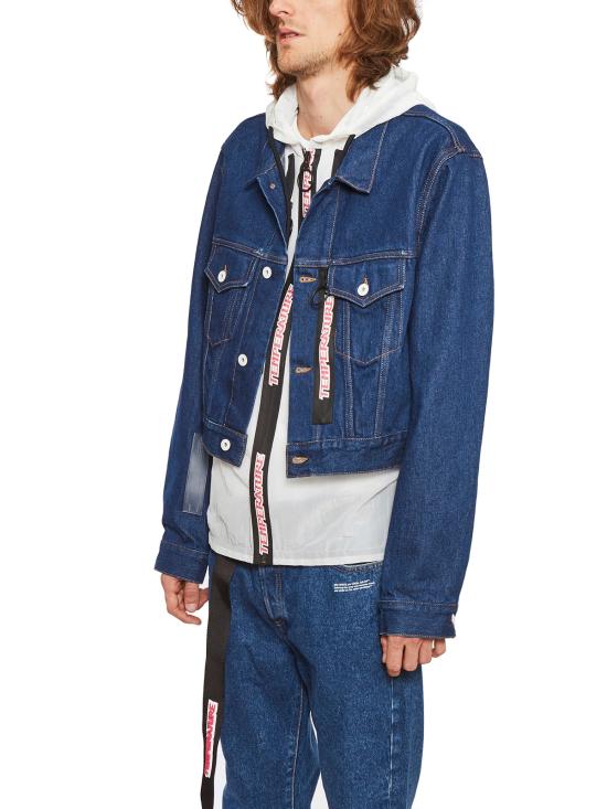 오프화이트 팬티 JYE0043860303288 BLUE - OFF WHITE