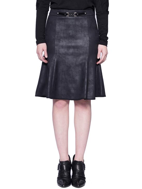  하이 미디 스커트 S2015524038199 BLACK